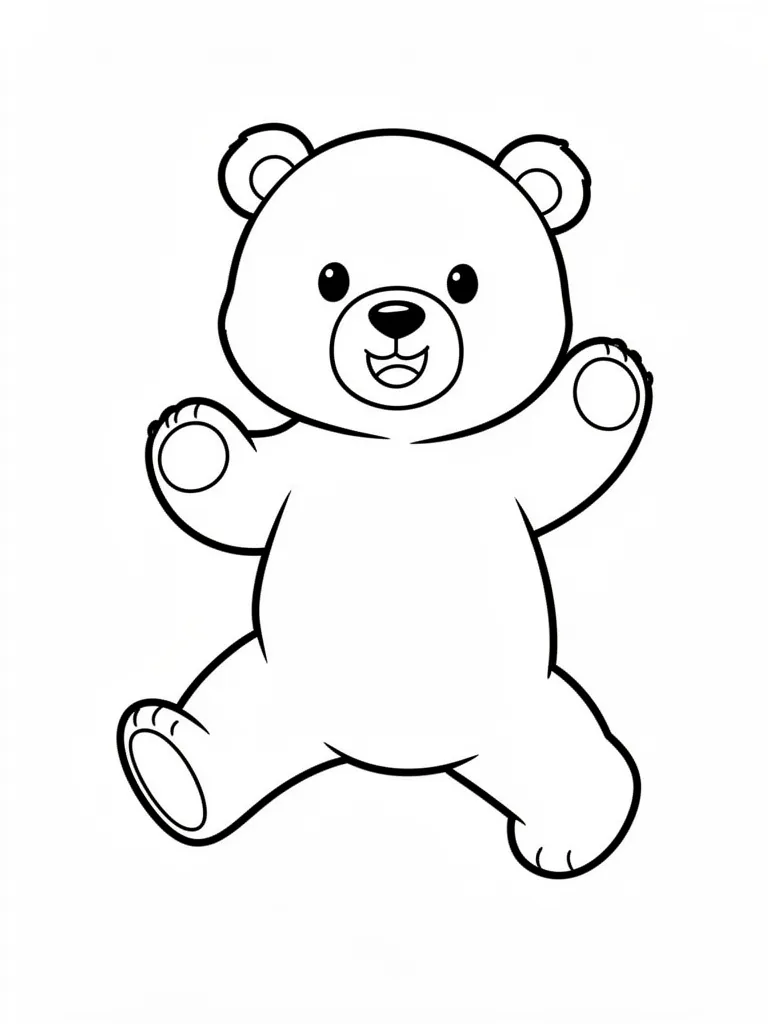 Coloriage Ours qui joue à imprimer