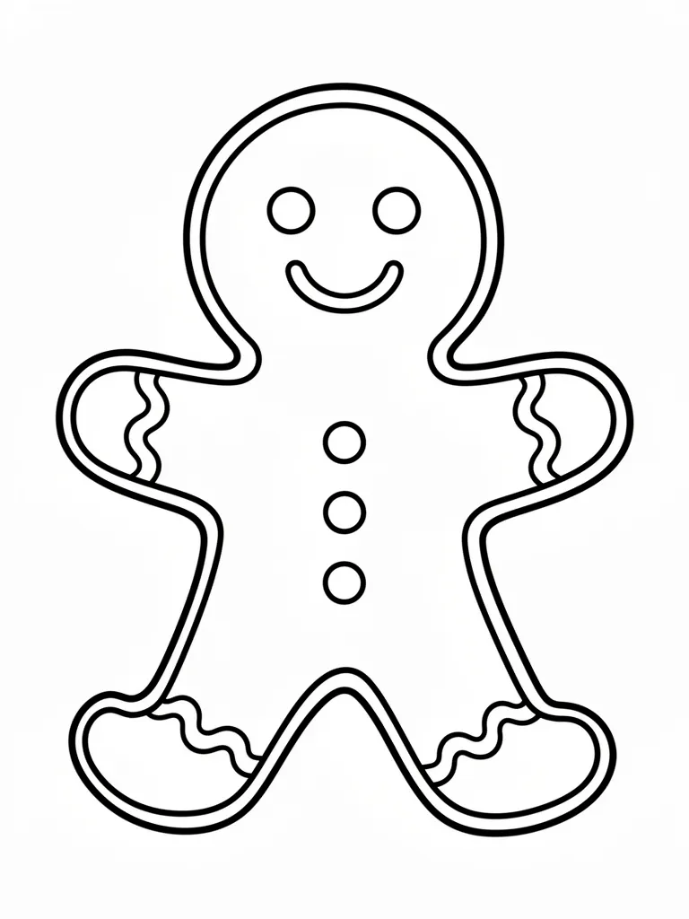 Coloriage Pain d’épice à imprimer