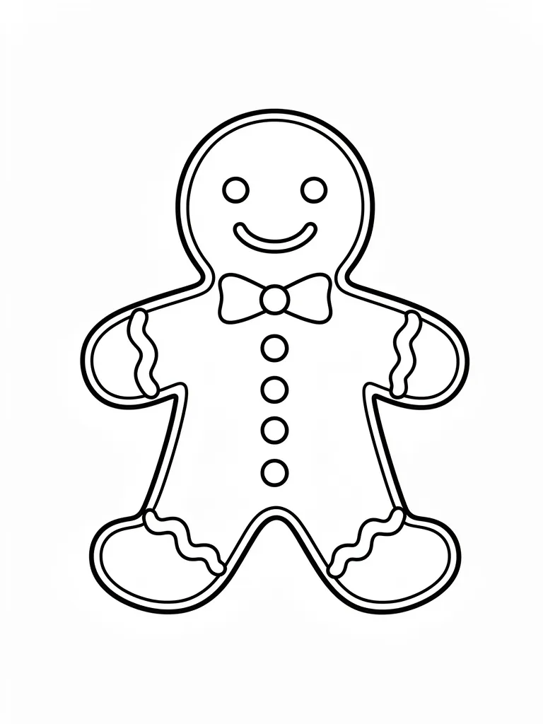 Coloriage Pain d’épice détaillé à imprimer