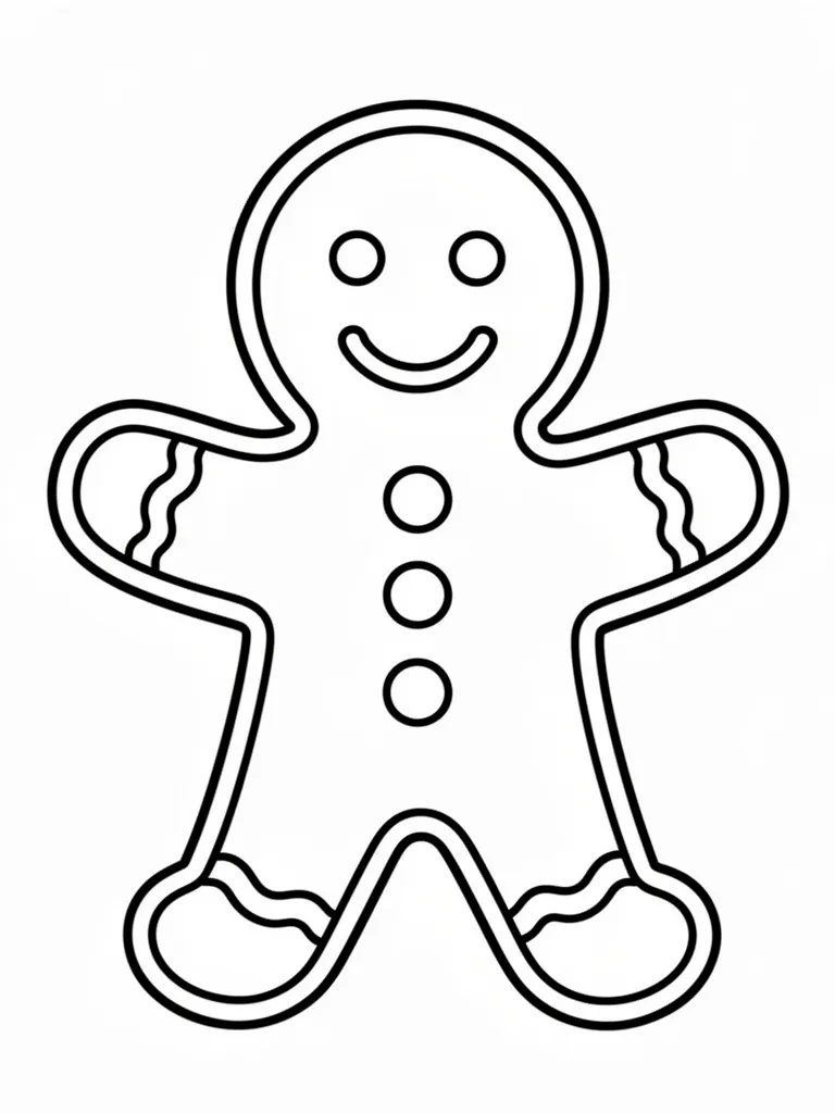 Coloriage Pain d’épice facile à imprimer