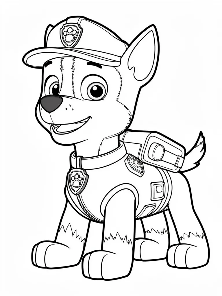 Coloriage pat patrouille pour enfants à imprimer