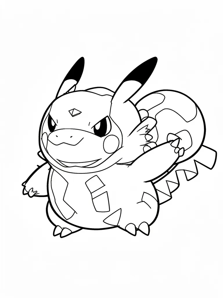 Coloriage pokemon facile à imprimer