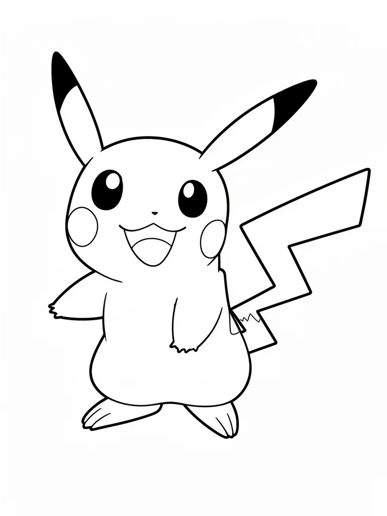 Coloriage pokemon joyeux à imprimer
