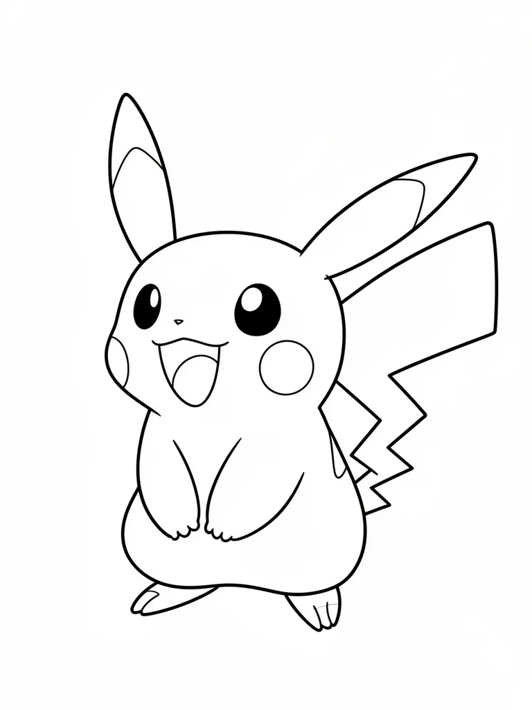 Coloriage pokemon joyeux – coloriage à imprimer gratuit