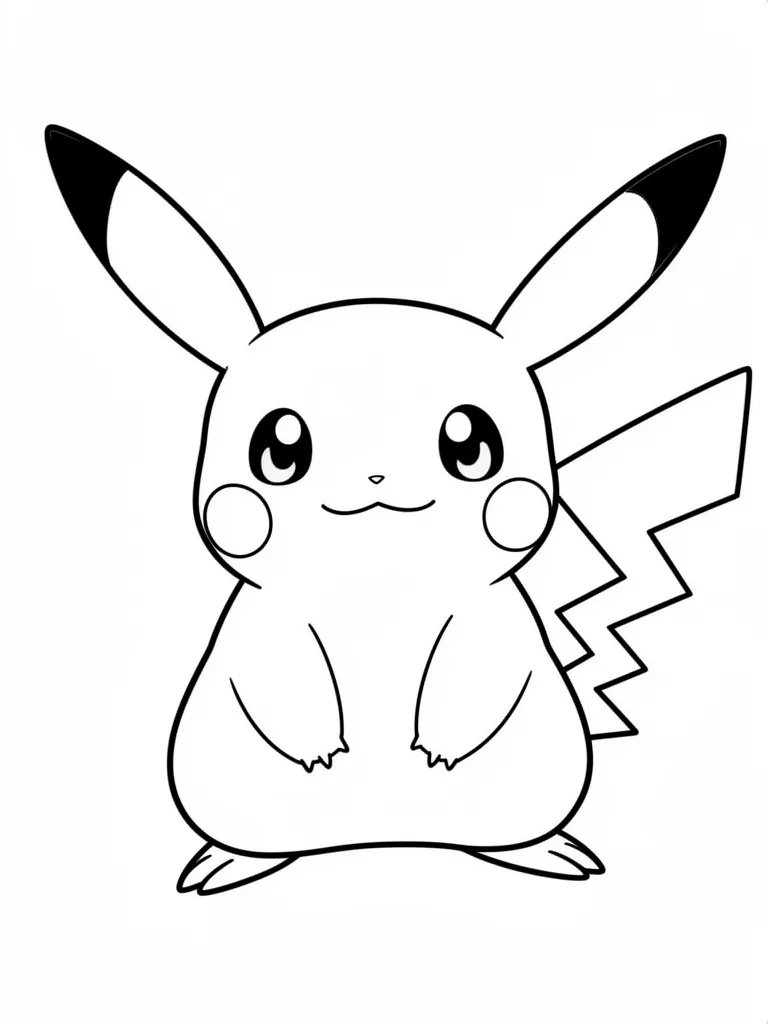 Coloriage pokemon mignon à imprimer