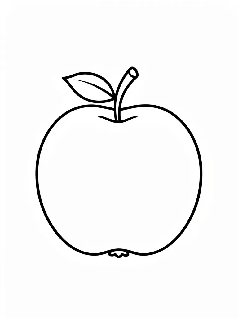 Coloriage pomme – coloriage à imprimer gratuit