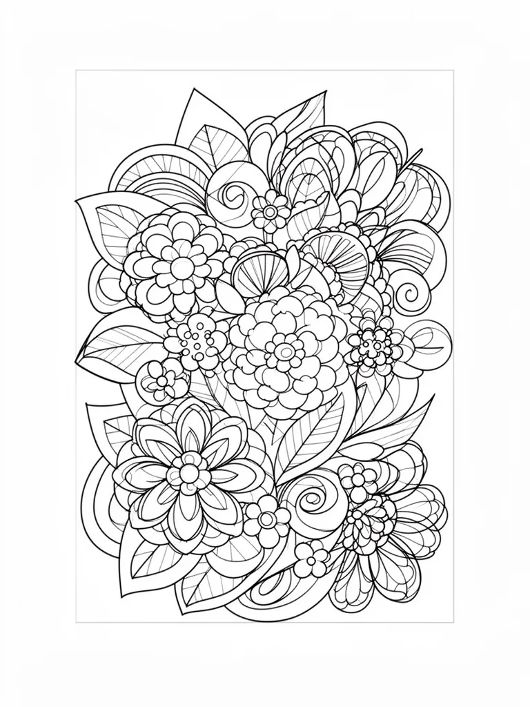 Coloriage pour adulte détaillé à imprimer