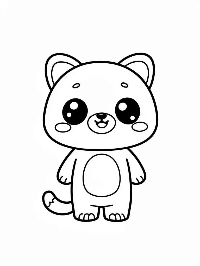 Coloriage pour adulte kawaii à imprimer