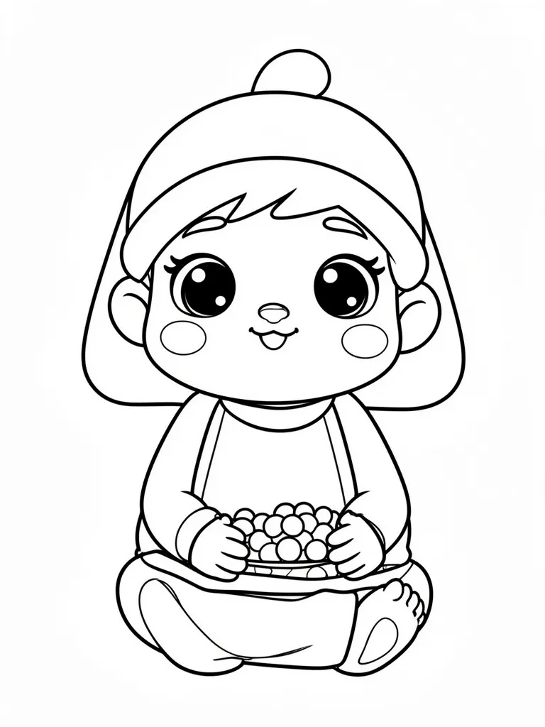 Coloriage pour adulte mignon à imprimer