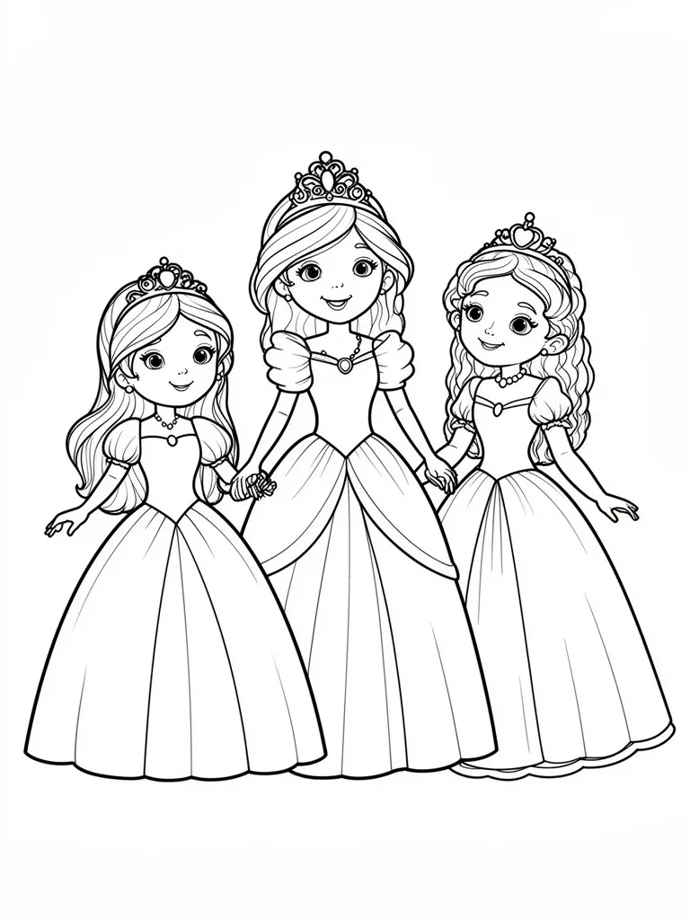 Coloriage princesses à imprimer