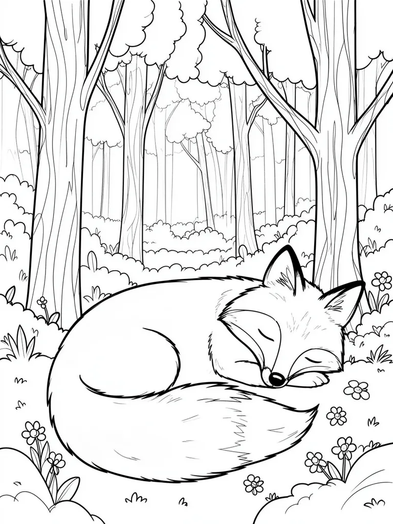 Coloriage renard – coloriage à imprimer gratuit