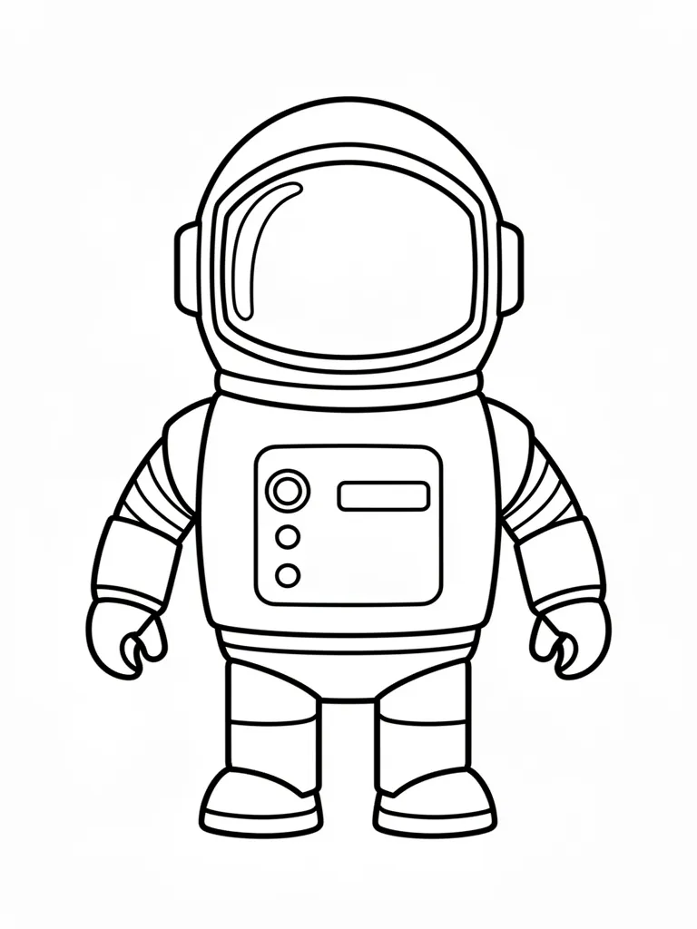 Coloriage Robot astronaute à imprimer
