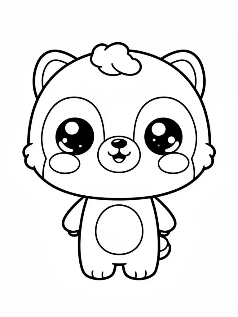 Coloriage s kawaii détaillé à imprimer