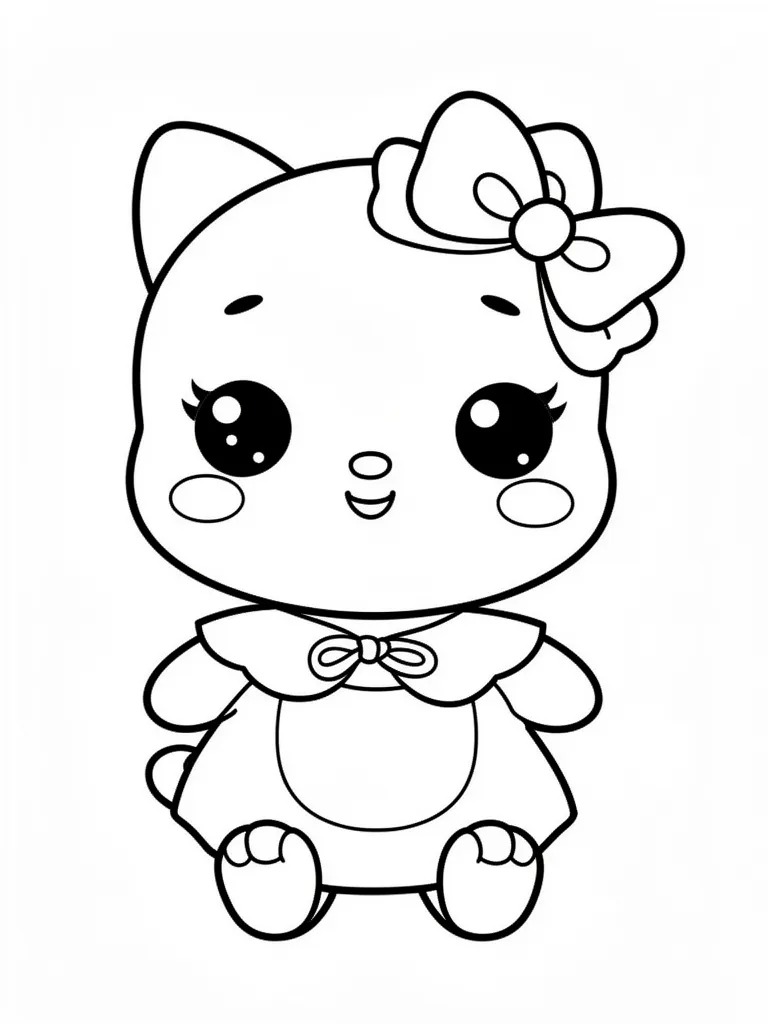 Coloriage s kawaii facile à imprimer
