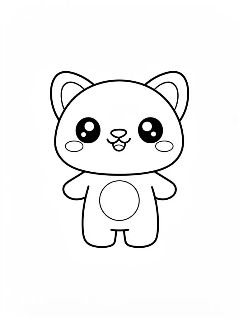 Coloriage s kawaii facile à imprimer