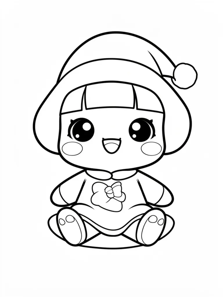 Coloriage s kawaii joyeux à imprimer
