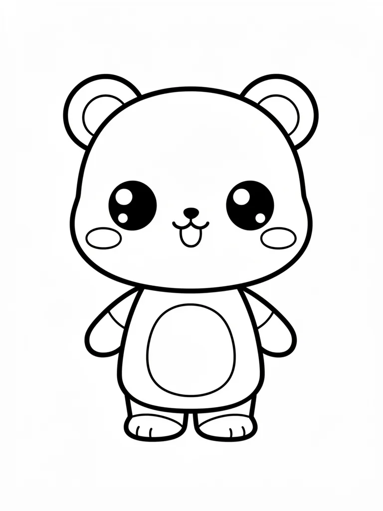 Coloriage s kawaii pour enfants à imprimer