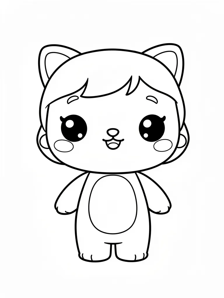 Coloriage s kawaii pour enfants à imprimer