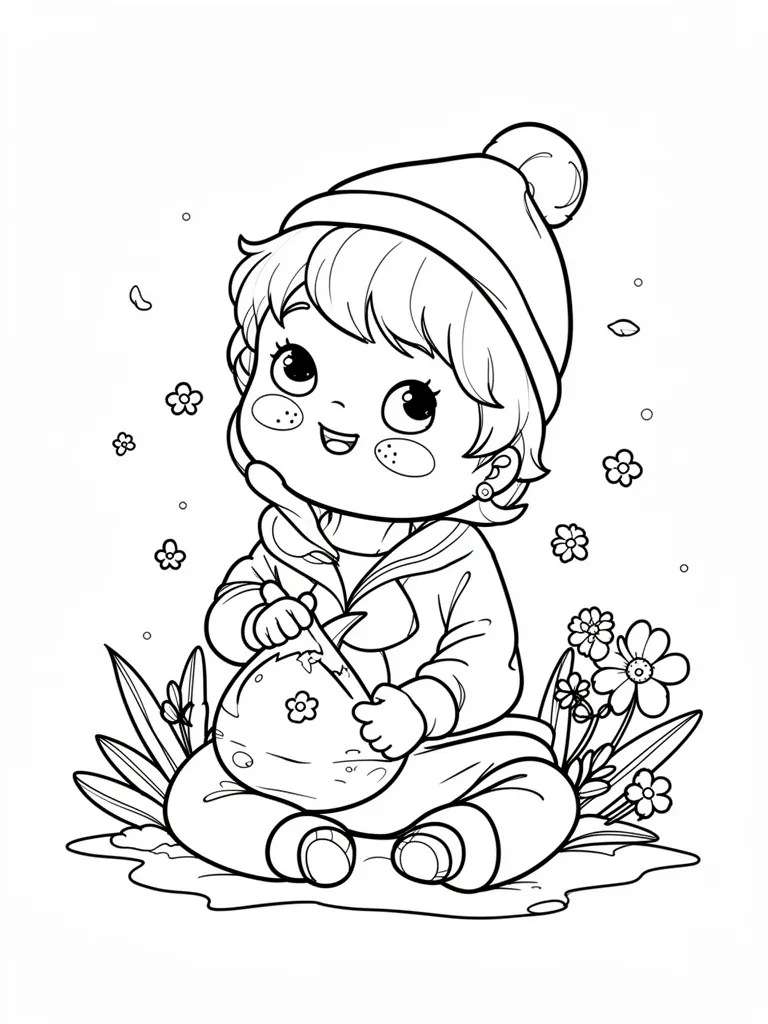 Coloriage s magiques mignon à imprimer