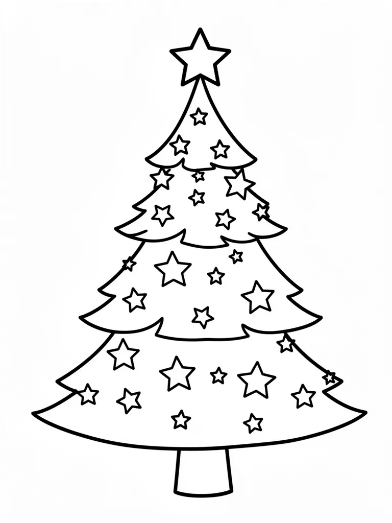 Coloriage sapin – coloriage à imprimer gratuit