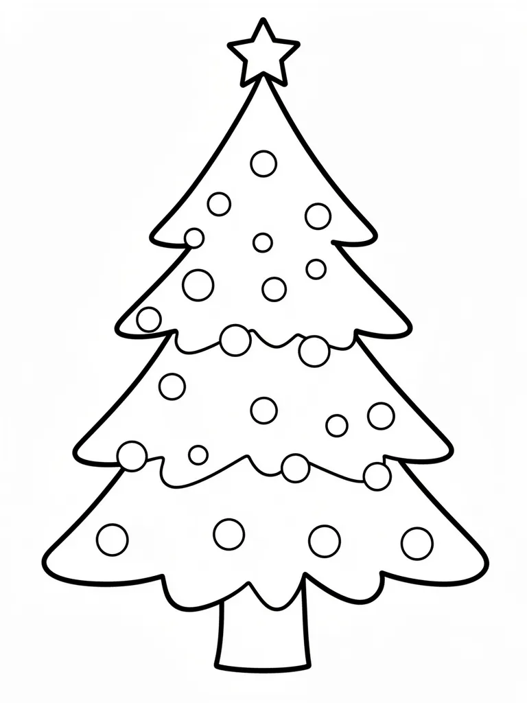 Coloriage sapin de noel à imprimer