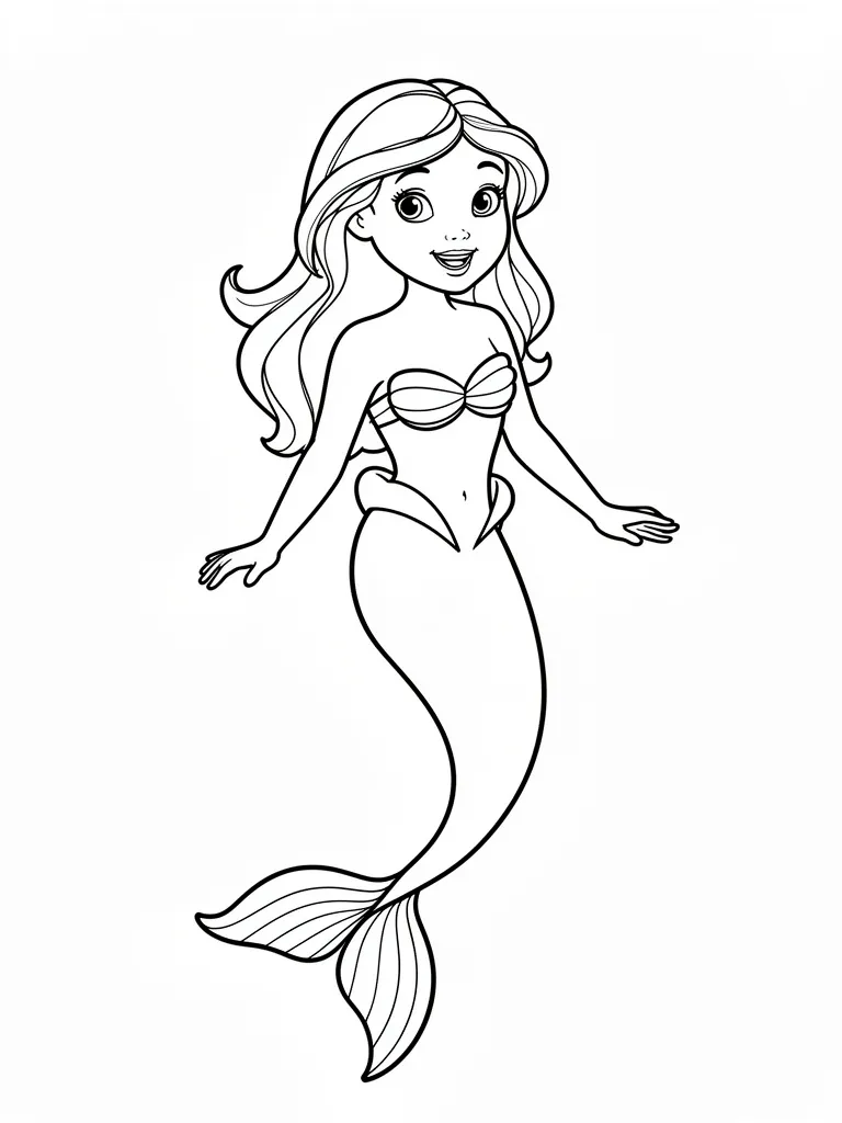 Coloriage sirènes à imprimer