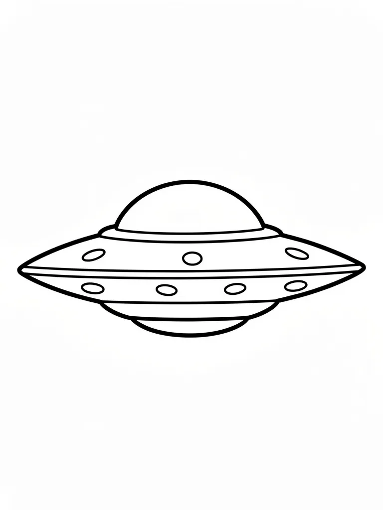 Coloriage Soucoupe volante à imprimer