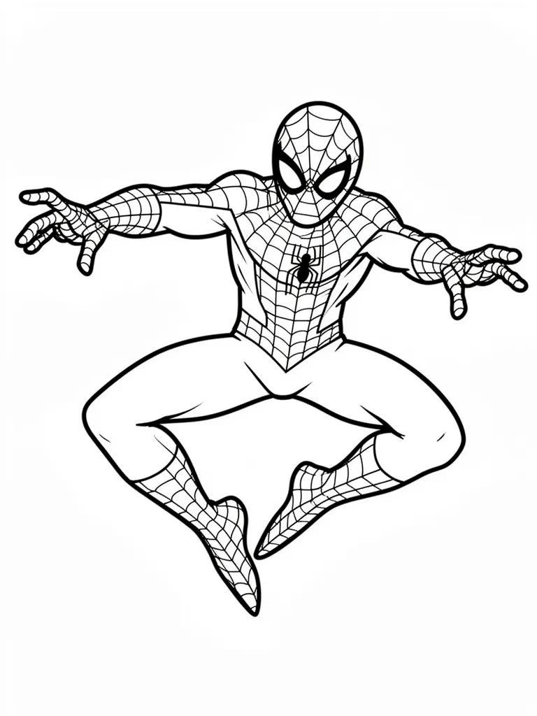 Coloriage spiderman pour enfants à imprimer