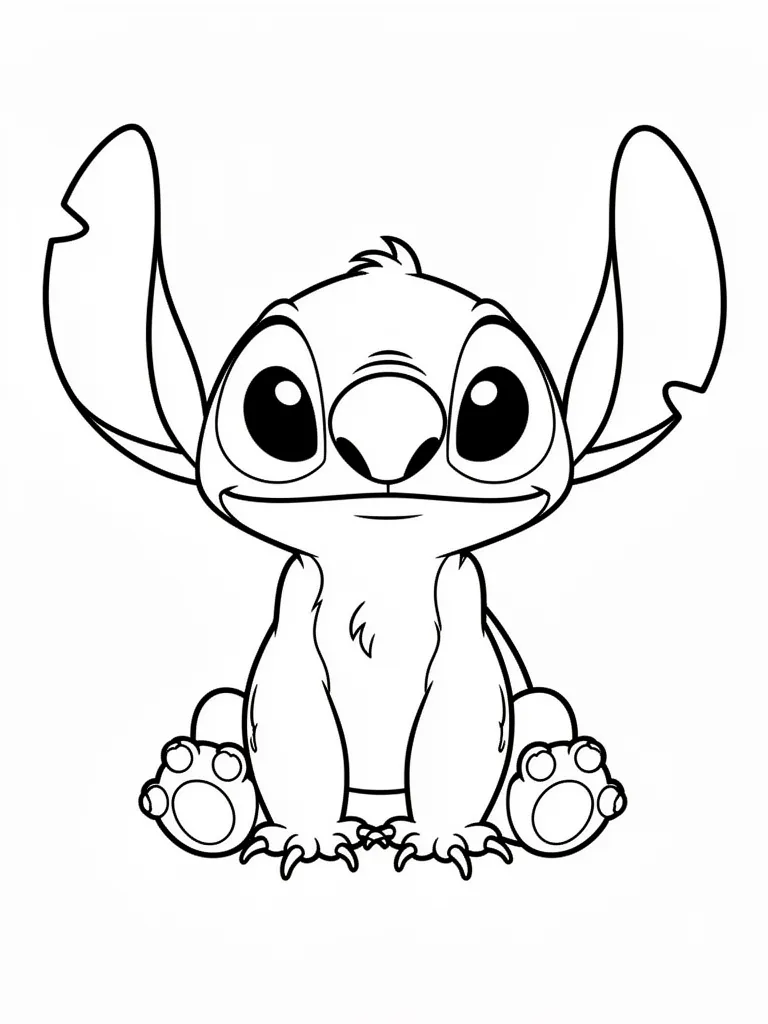 Coloriage stitch – coloriage à imprimer gratuit
