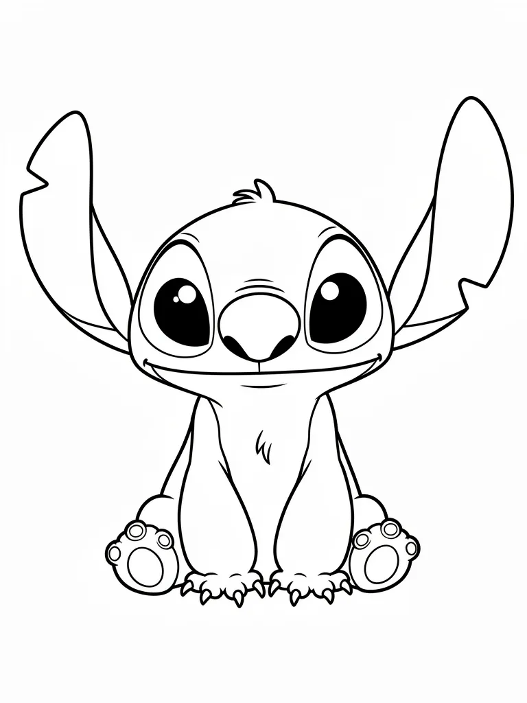 Coloriage stitch à imprimer à imprimer