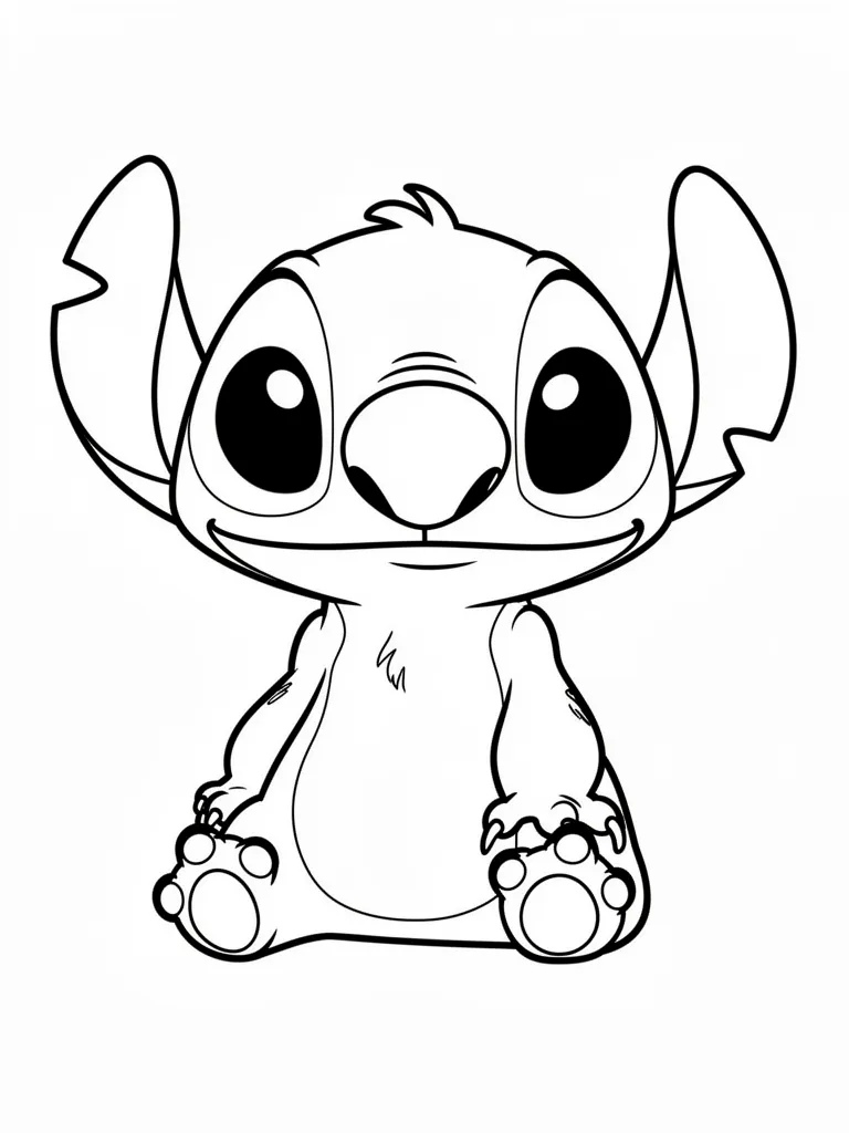 Coloriage stitch mignon – coloriage à imprimer gratuit