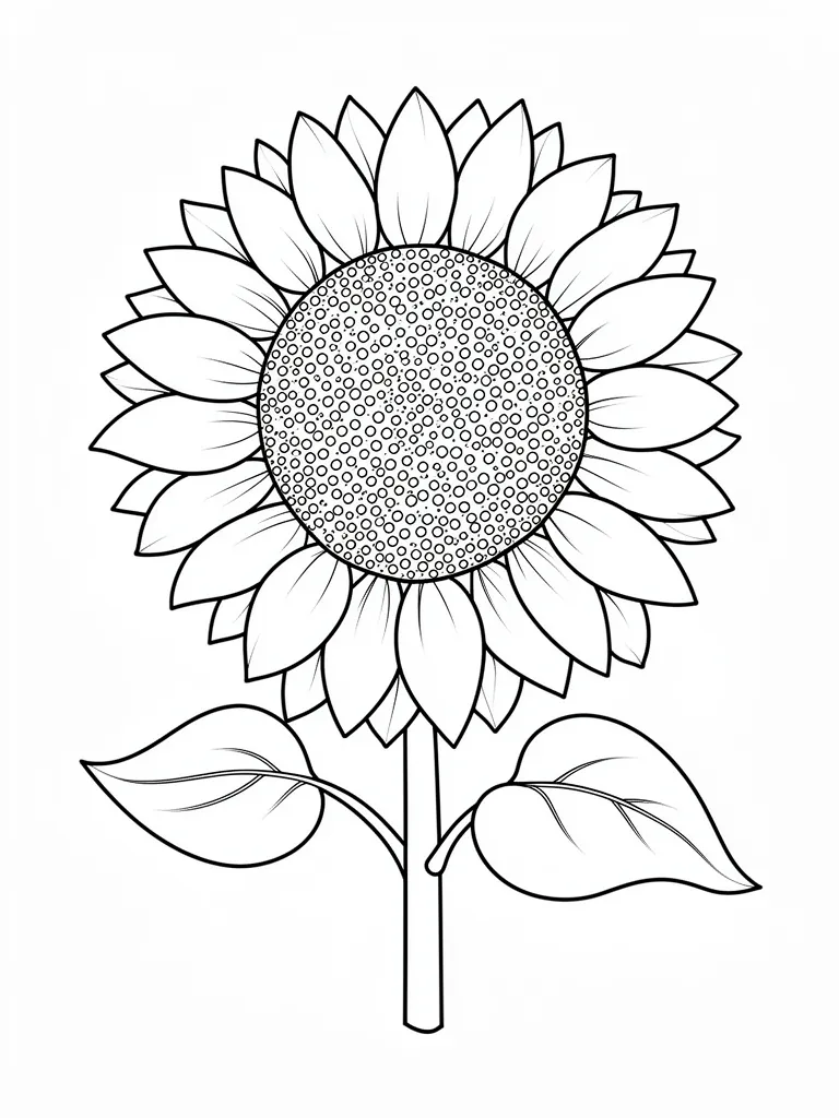 Coloriage tournesol – coloriage à imprimer gratuit