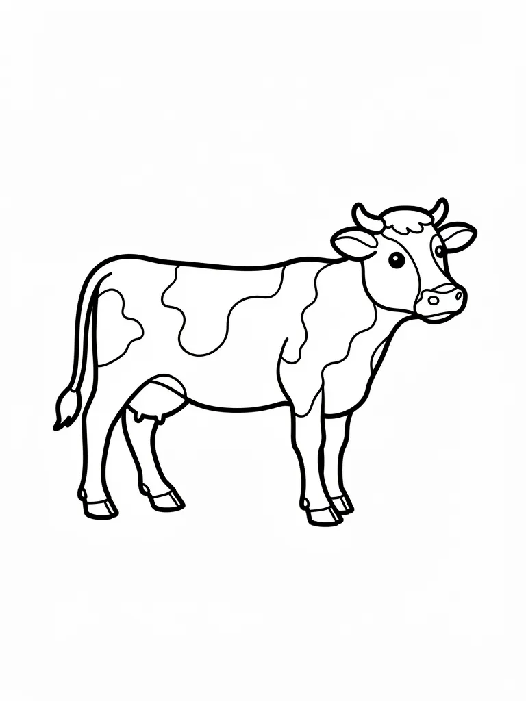 Coloriage Vache dans la nature – coloriage à imprimer gratuit