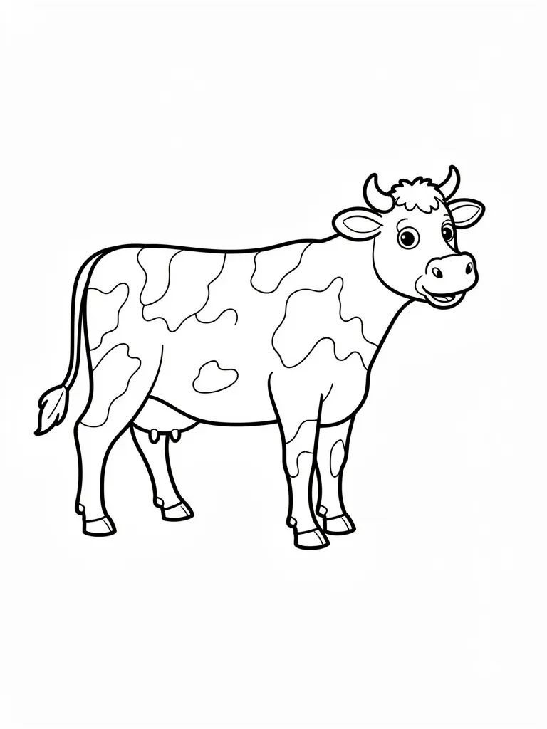 Coloriage Vache qui joue – coloriage à imprimer gratuit