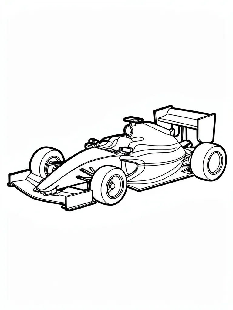 Coloriage Voiture de course à imprimer