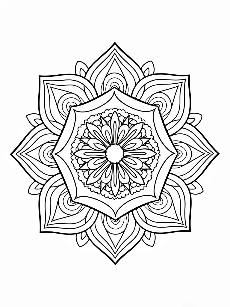 Dessin mandalas – coloriage à imprimer gratuit