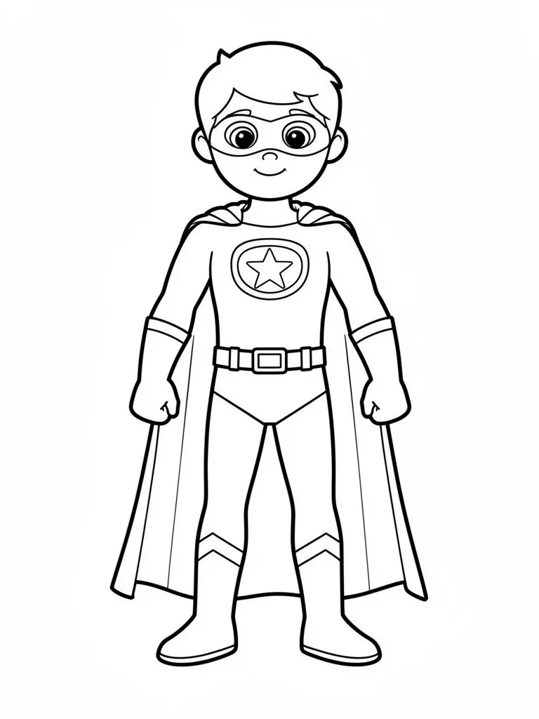 Coloriage Dessin super-héros à imprimer