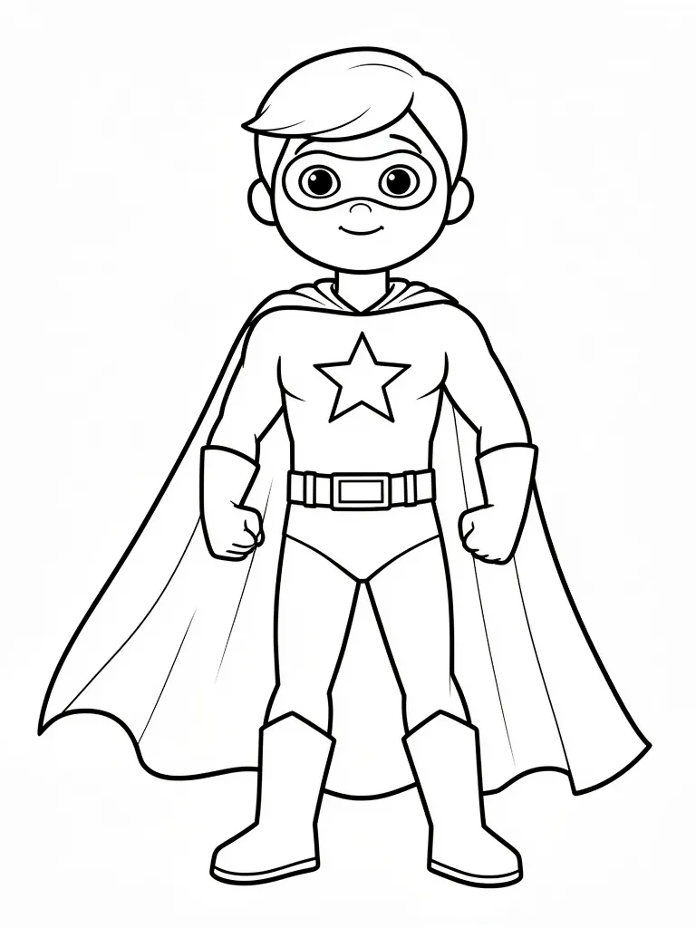 Coloriage Dessin super-héros à imprimer