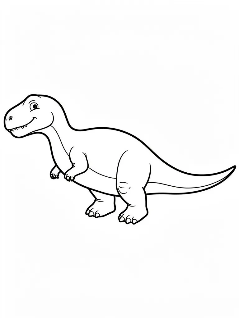 Coloriage Dinosaures facile à imprimer