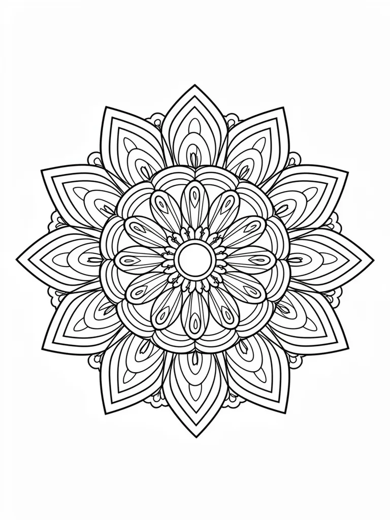 Mandalas mignon – coloriage à imprimer gratuit