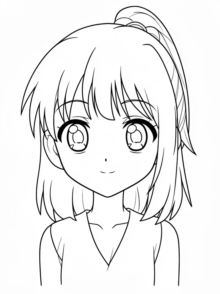 Coloriage Manga coloriage à imprimer