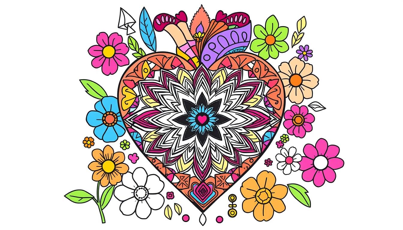 coloriage coeur inspirations et astuces creatives