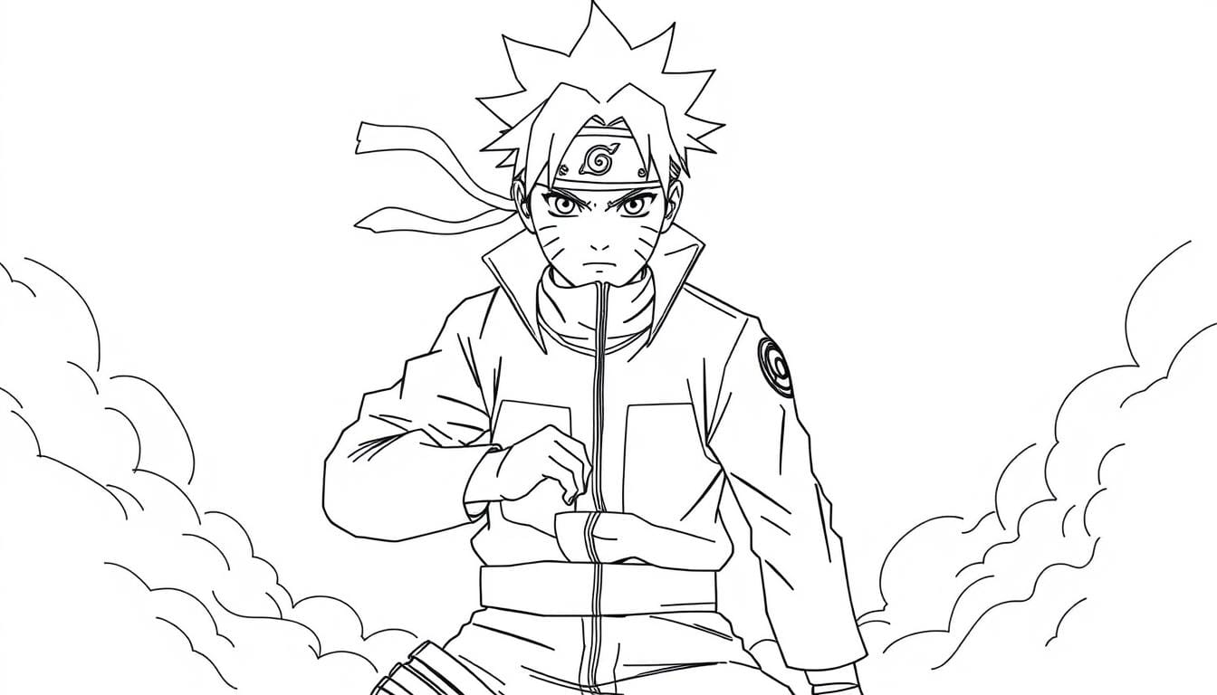 coloriage naruto dessins a imprimer et colorier