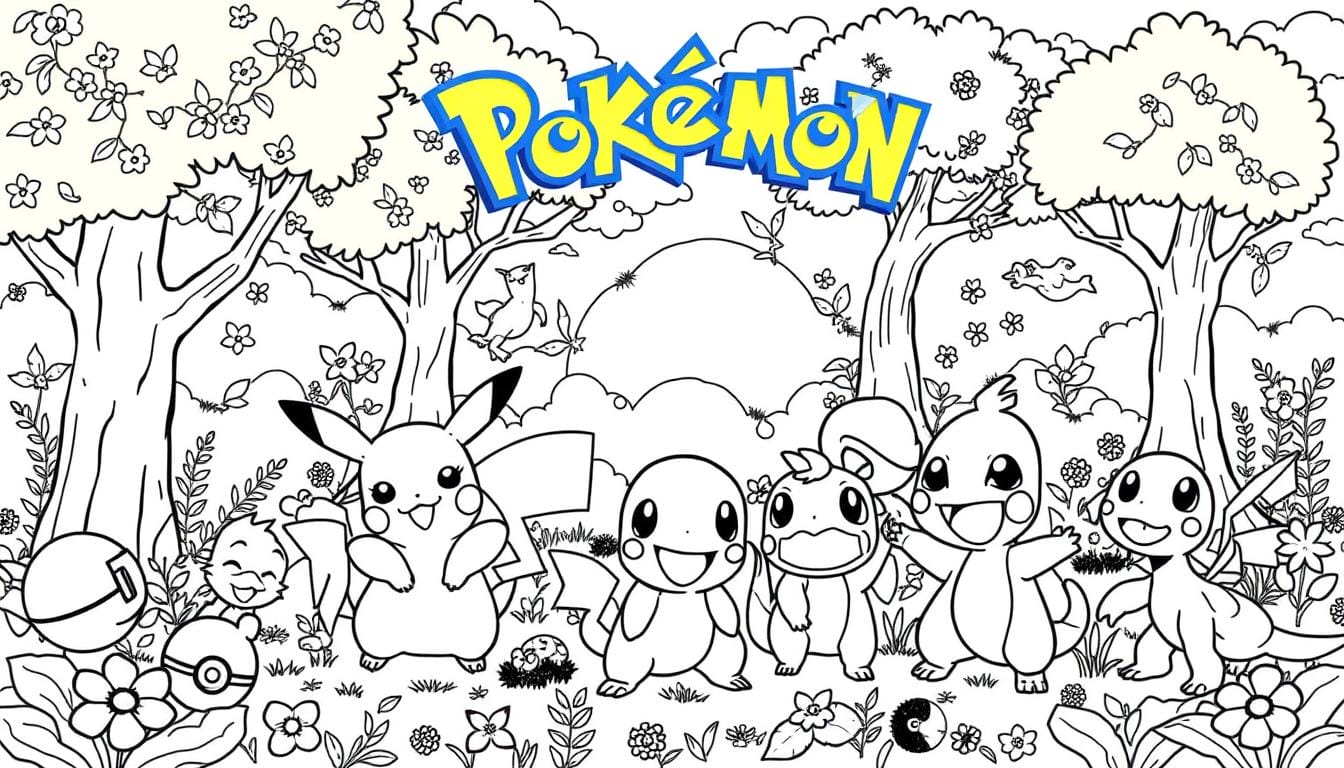 coloriage pokemon amusez vous avec vos heros preferes